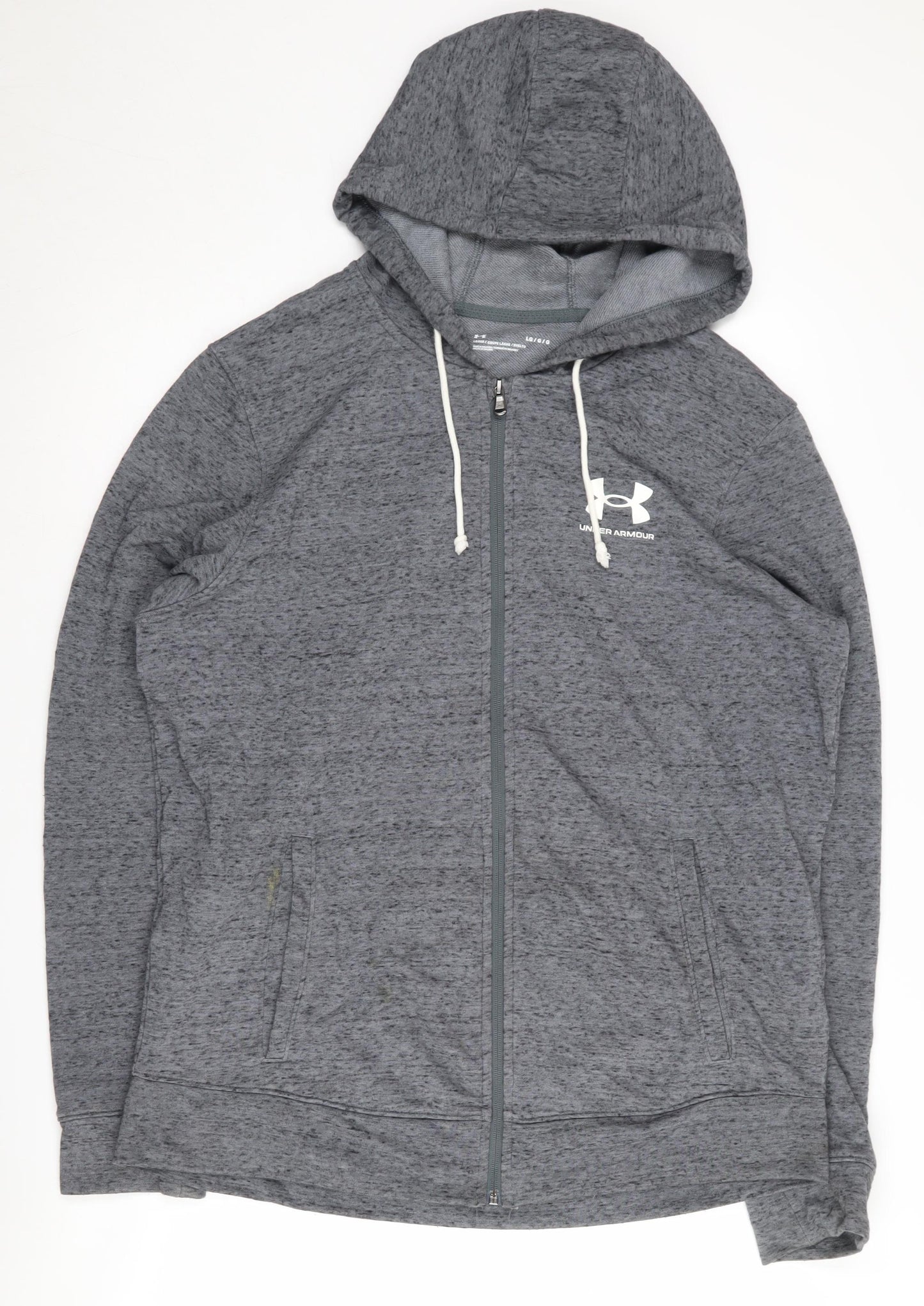 Under Armour Men's Grey Full Zip Hoodie, Size L