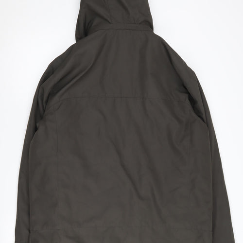 Weatherproof Men's Green Parka Jacket L Hooded Casual