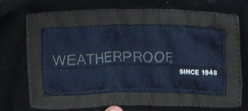 Weatherproof Men's Green Parka Jacket L Hooded Casual