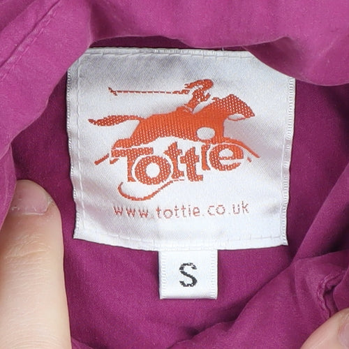 Tottie Women's Pink Puffer Waistcoat S
