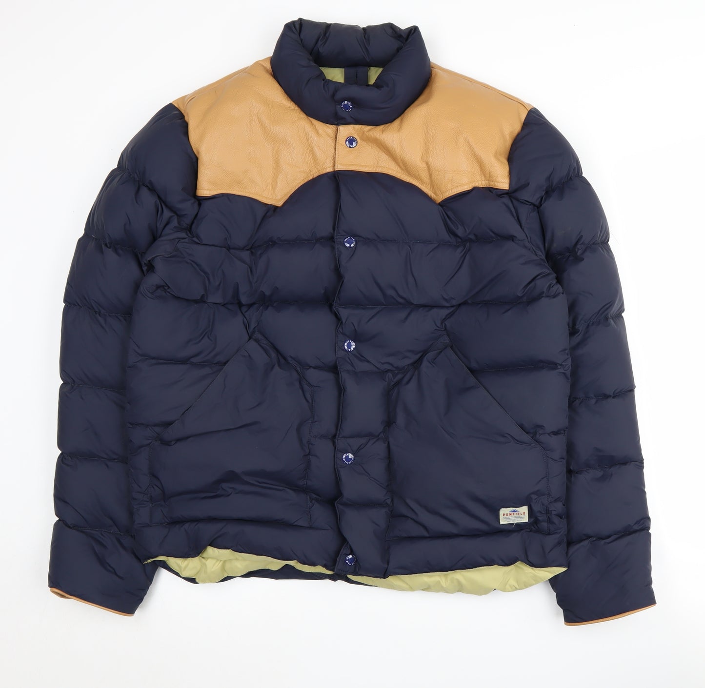Penfield Men's Blue Puffer Jacket L Winter Casual
