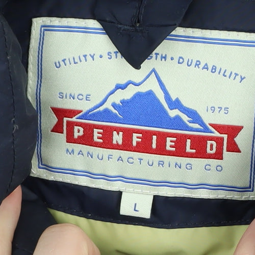 Penfield Men's Blue Puffer Jacket L Winter Casual