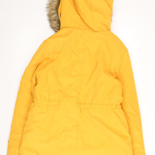 Escalier Women's Yellow Parka Jacket Size 10