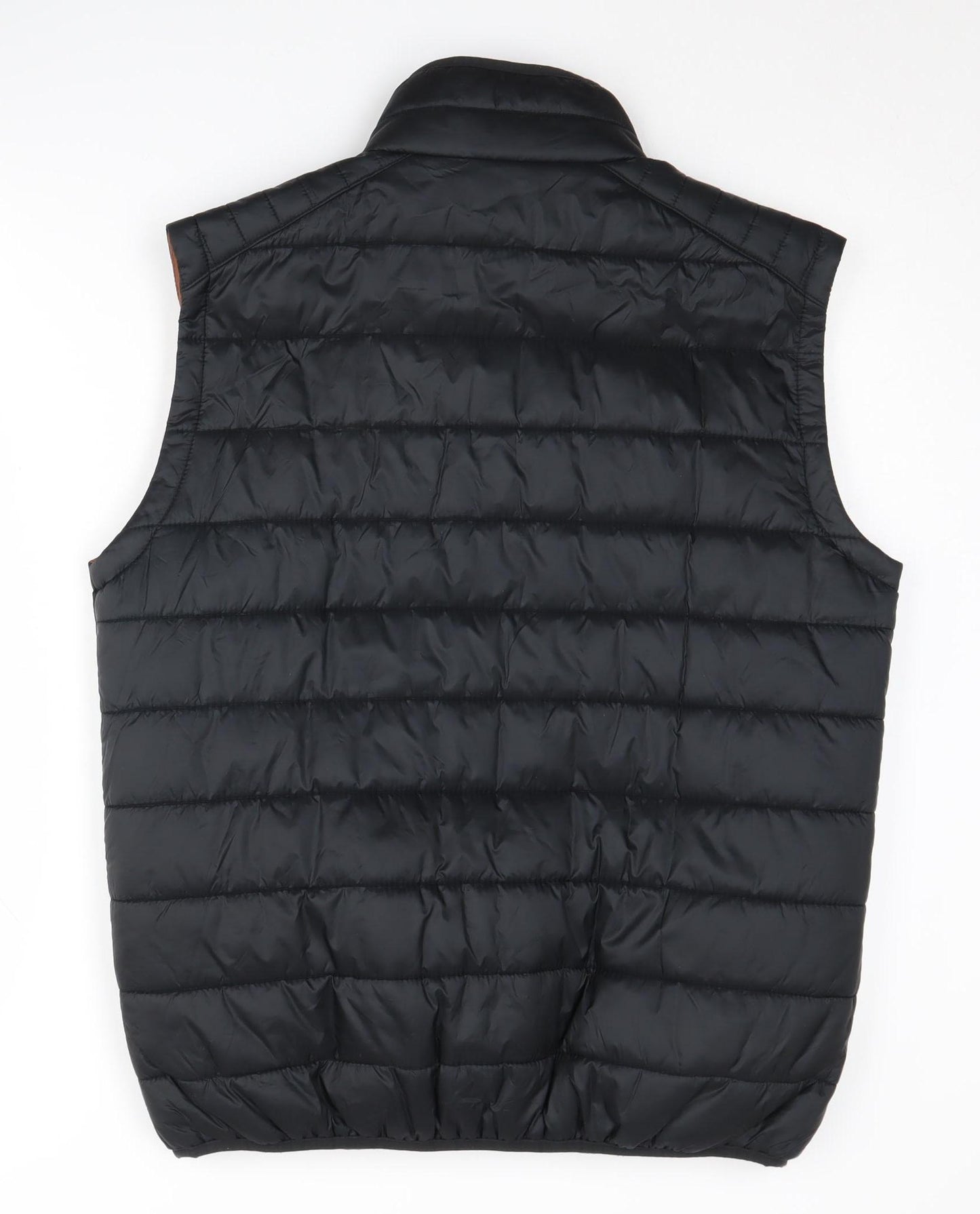 Red Herring Men's Black Puffer Waistcoat, Size S, Casual