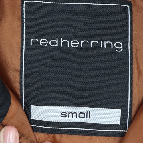 Red Herring Men's Black Puffer Waistcoat, Size S, Casual