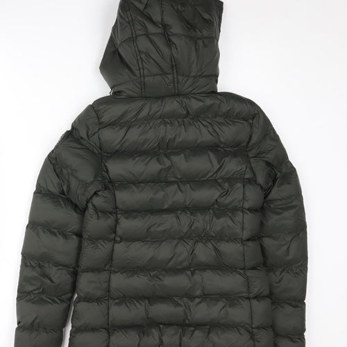 Tokyo Laundry Women's Green XS Puffer Jacket with Hood