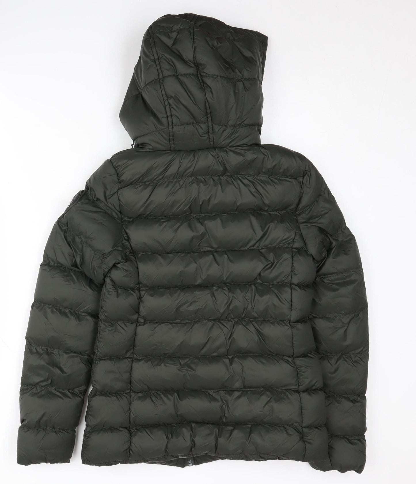 Tokyo Laundry Women's Green XS Puffer Jacket with Hood