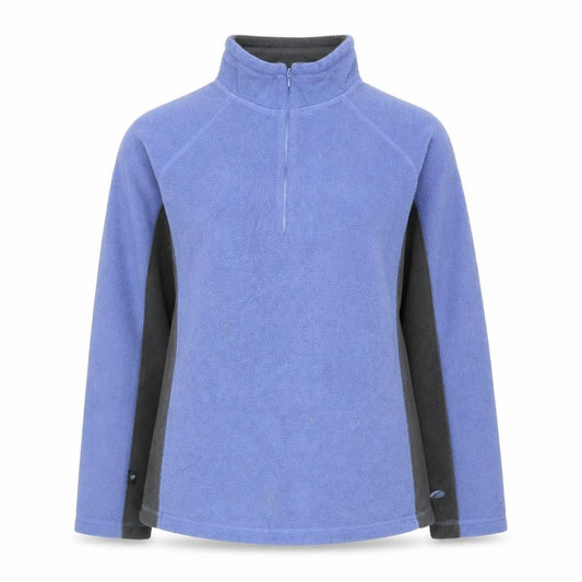 Front view of Mountain Life Women's Blue Fleece Pullover Sweatshirt, size 12