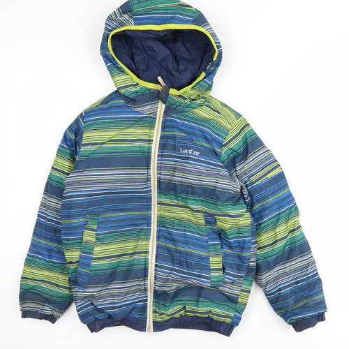 Decathlon Boys Multicoloured Hooded Puffer Jacket Size 6