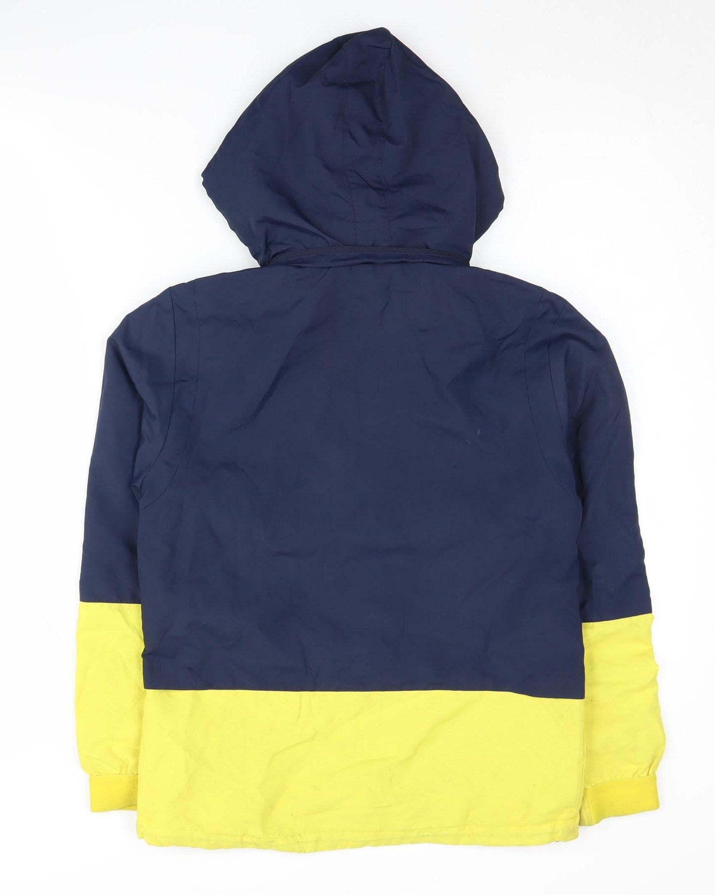 Macron Men's Blue Windbreaker Jacket with Hood - 2XS