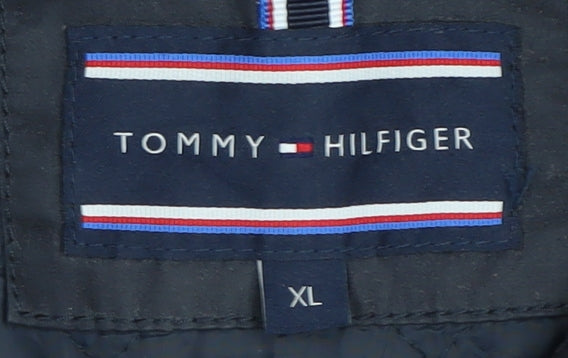 Tommy Hilfiger Men's XL Black Cotton Jacket