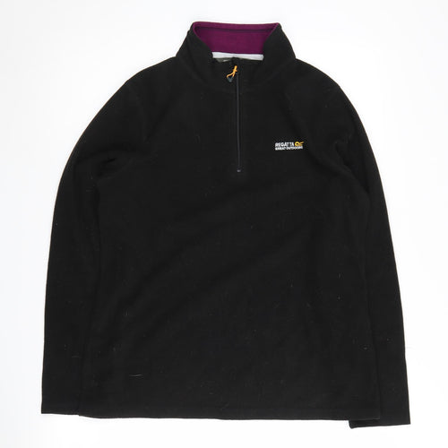Regatta Women's Black Fleece Sweatshirt Size 12