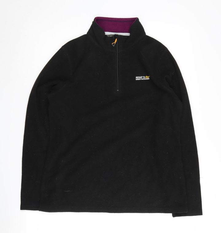 Regatta Women's Black Fleece Sweatshirt Size 12