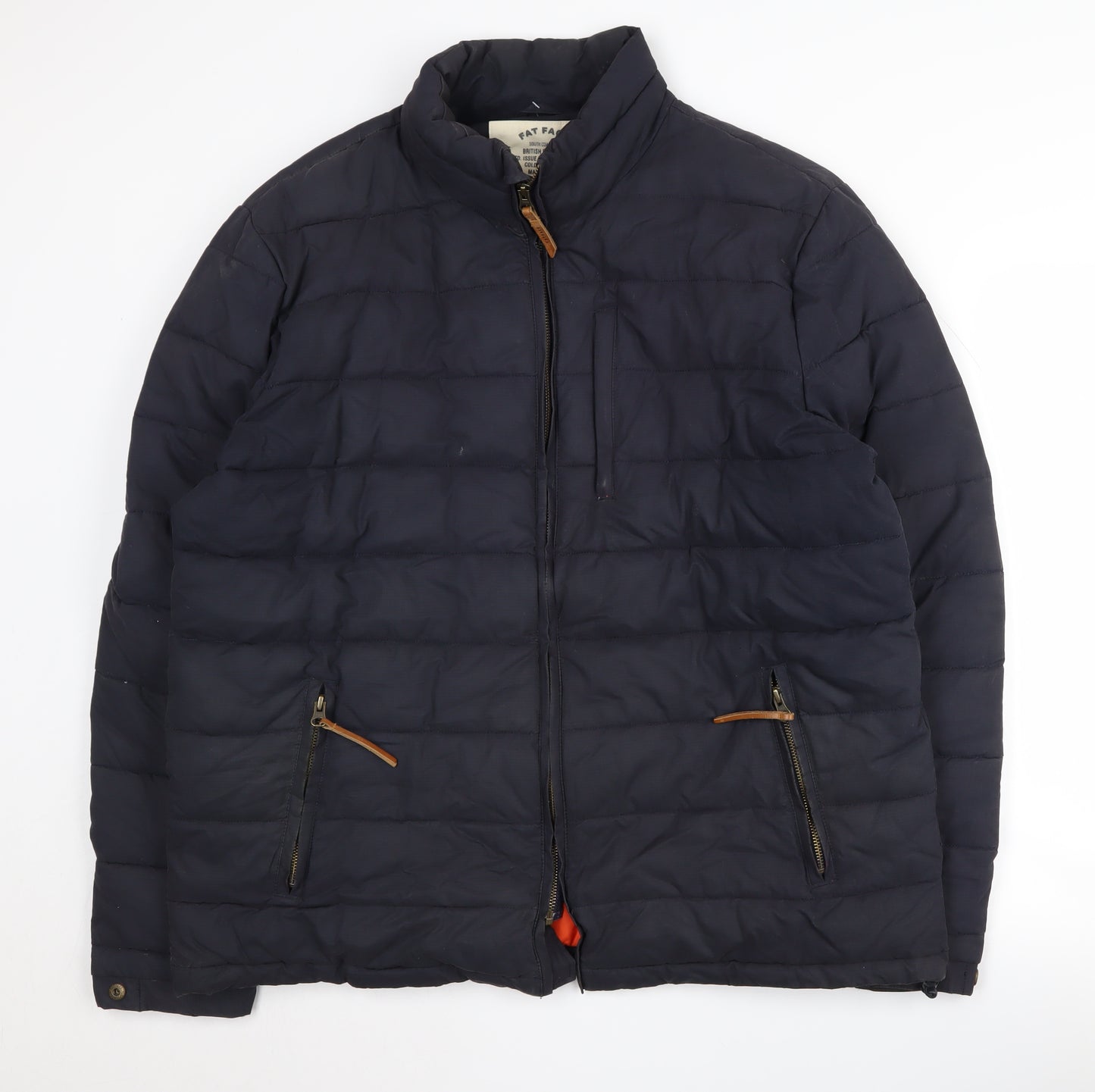 Fat Face Men's XL Blue Puffer Jacket, Winter Warmth