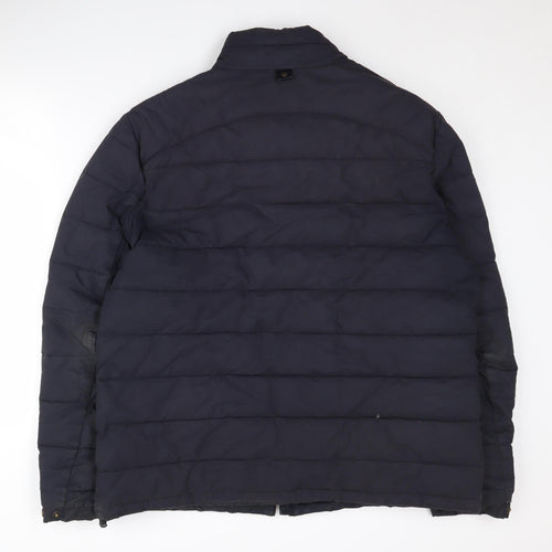 Fat Face Men's XL Blue Puffer Jacket, Winter Warmth