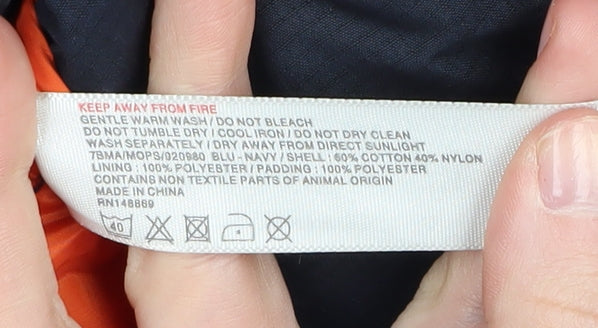 Fat Face Men's XL Blue Puffer Jacket, Winter Warmth