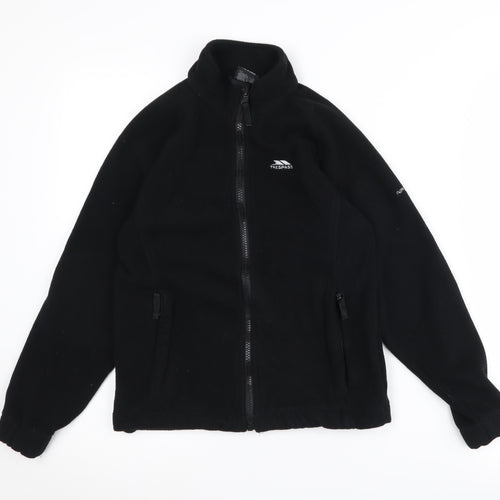 Trespass Boys Black Fleece Jacket Size 9-10 Years