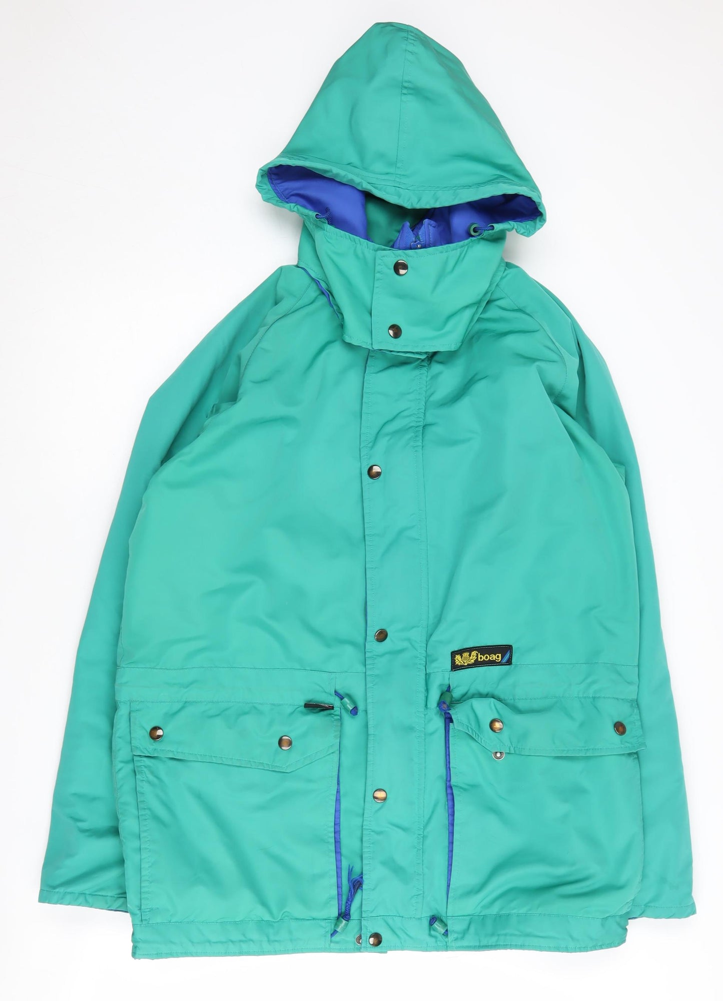 Boag Men's Green Parka Jacket, Hooded Waterproof Outdoor