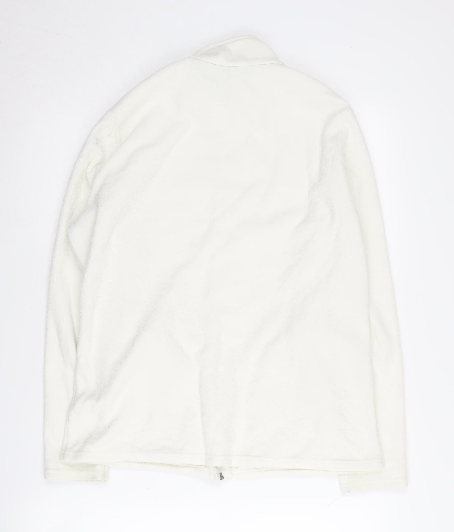 Marks and Spencer Women's White Fleece Jacket, Size 16