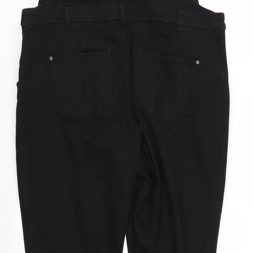 M&Co Women's Black Dungarees Size 16 Casual