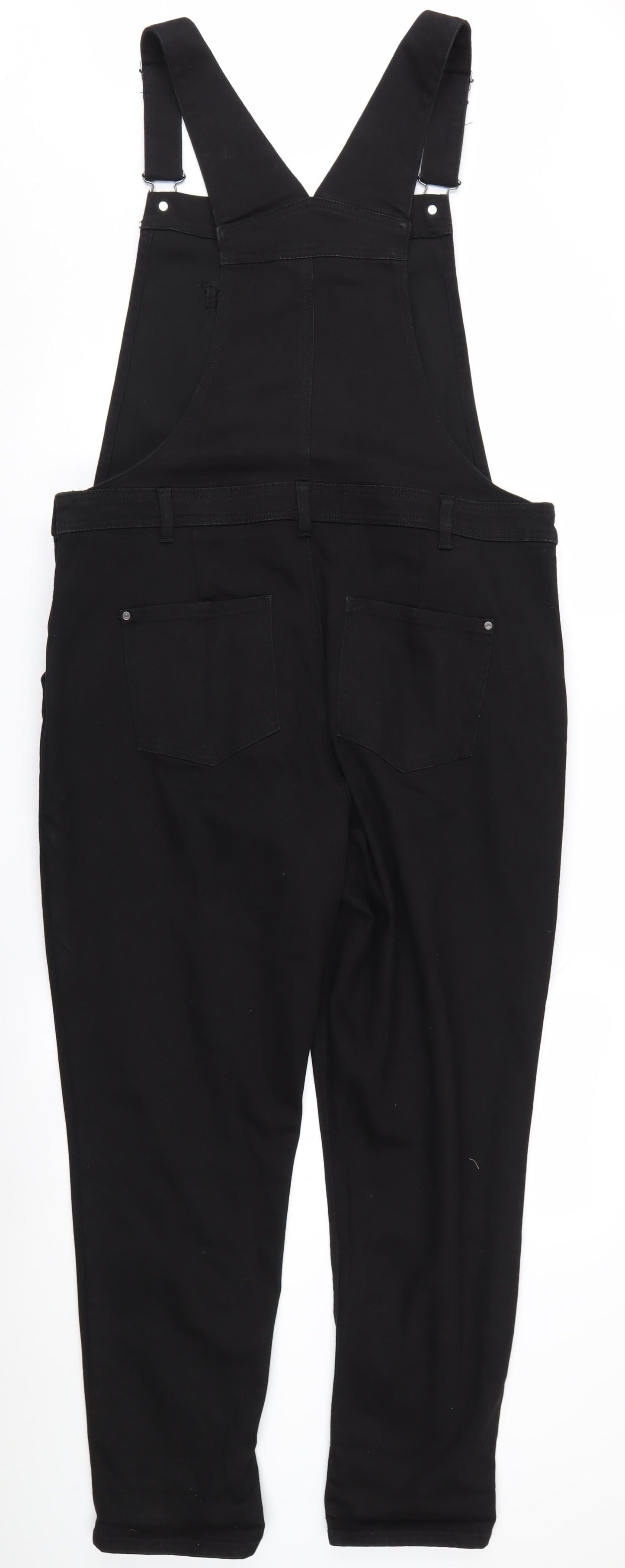 M&Co Women's Black Dungarees Size 16 Casual