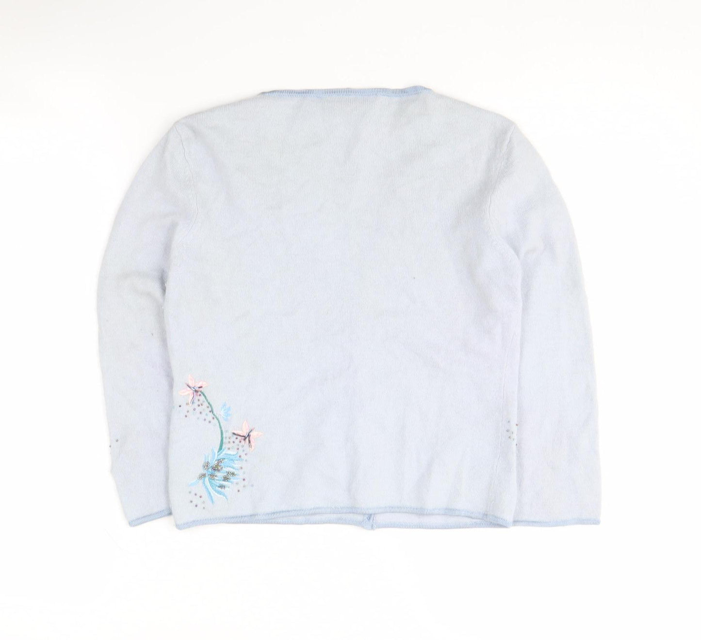 Karen Millen Women's Blue Floral Cardigan Size 12