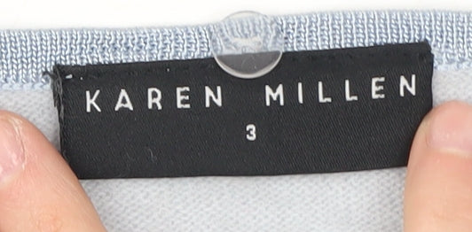 Karen Millen Women's Blue Floral Cardigan Size 12