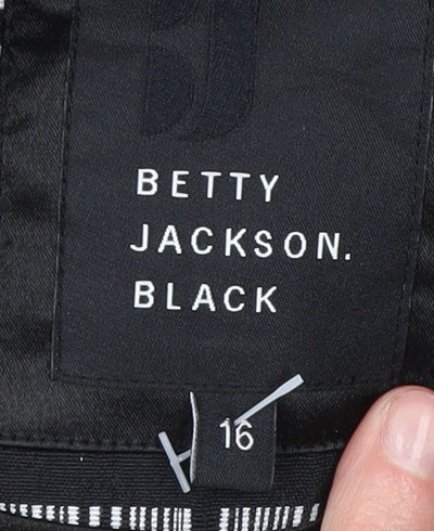 Betty Jackson Black Women's Coat Size 16 Check
