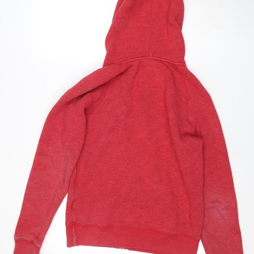 Jack Wills Women's Red Full Zip Hoodie Size 10