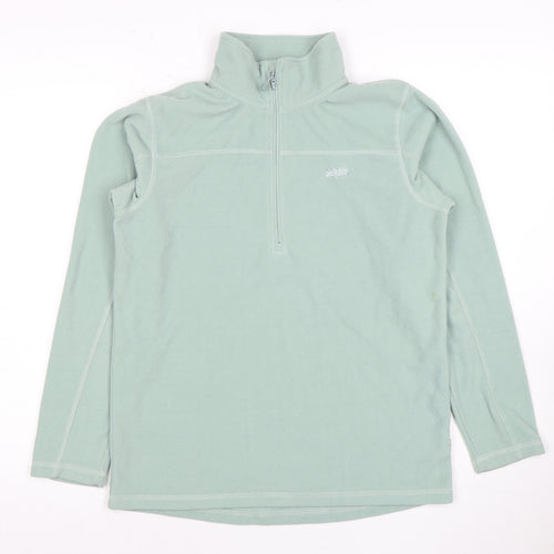 XTM Women's Green 1/2 Zip Sweatshirt Size 10