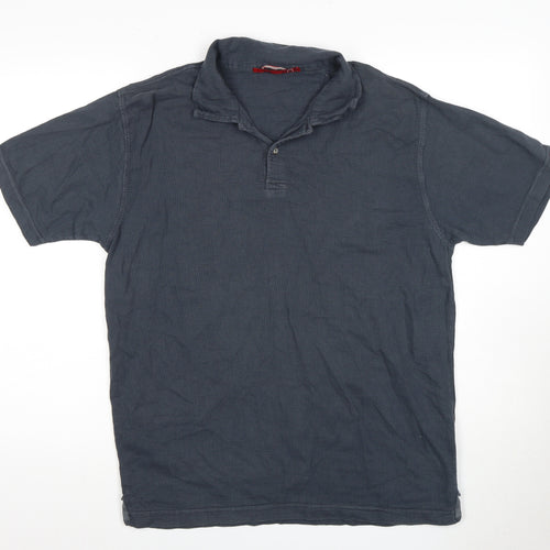 Stuff Men’s Blue Polo Shirt M Short Sleeve Cotton