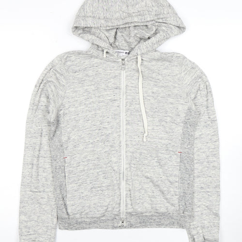 Uniqlo Women's Grey Full Zip Hoodie, Size S