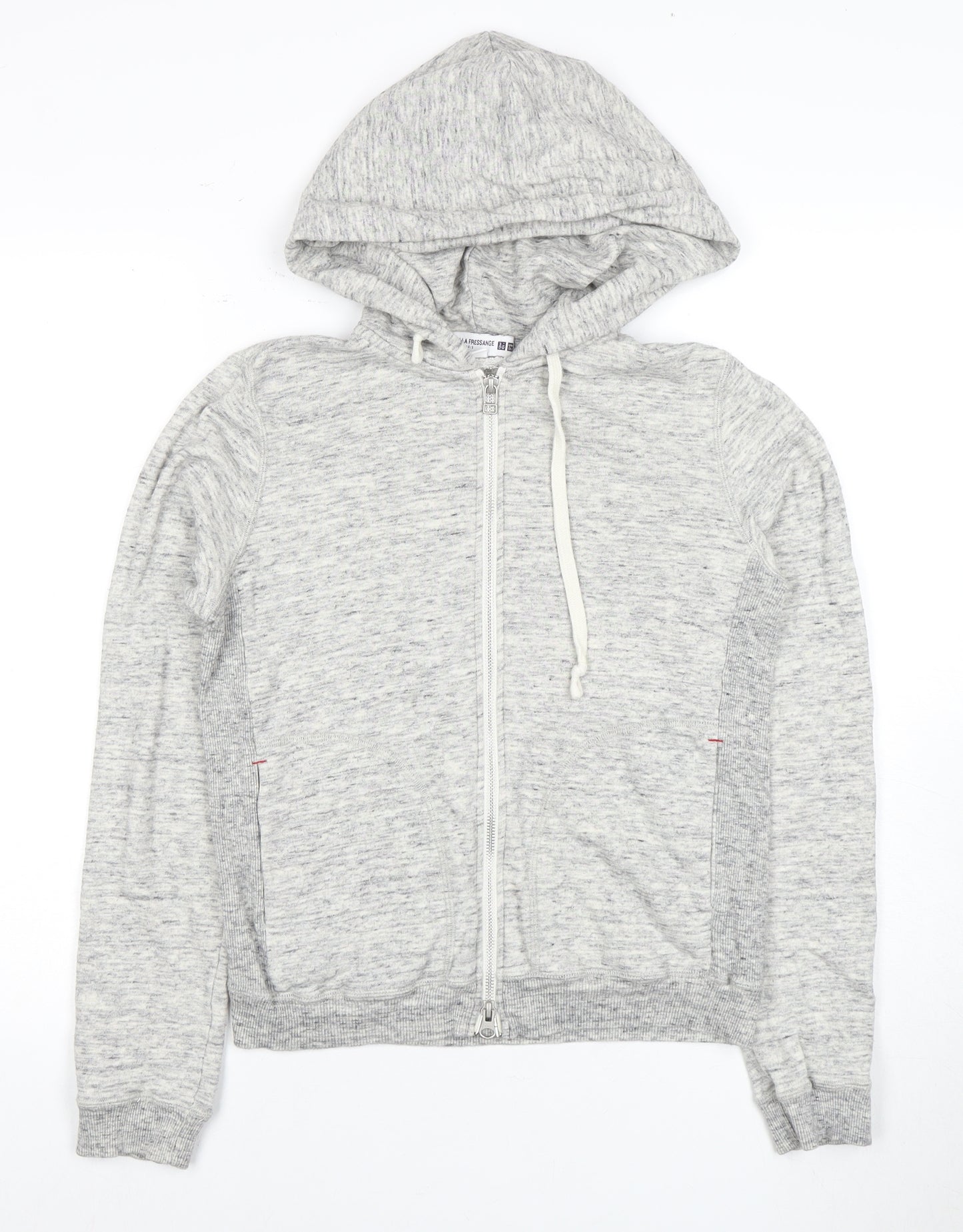 Uniqlo Women's Grey Full Zip Hoodie, Size S