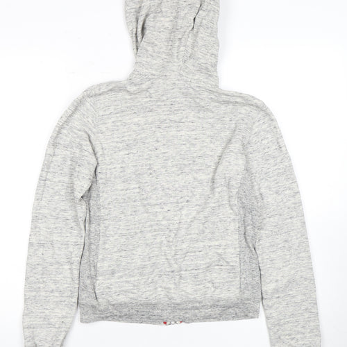 Uniqlo Women's Grey Full Zip Hoodie, Size S