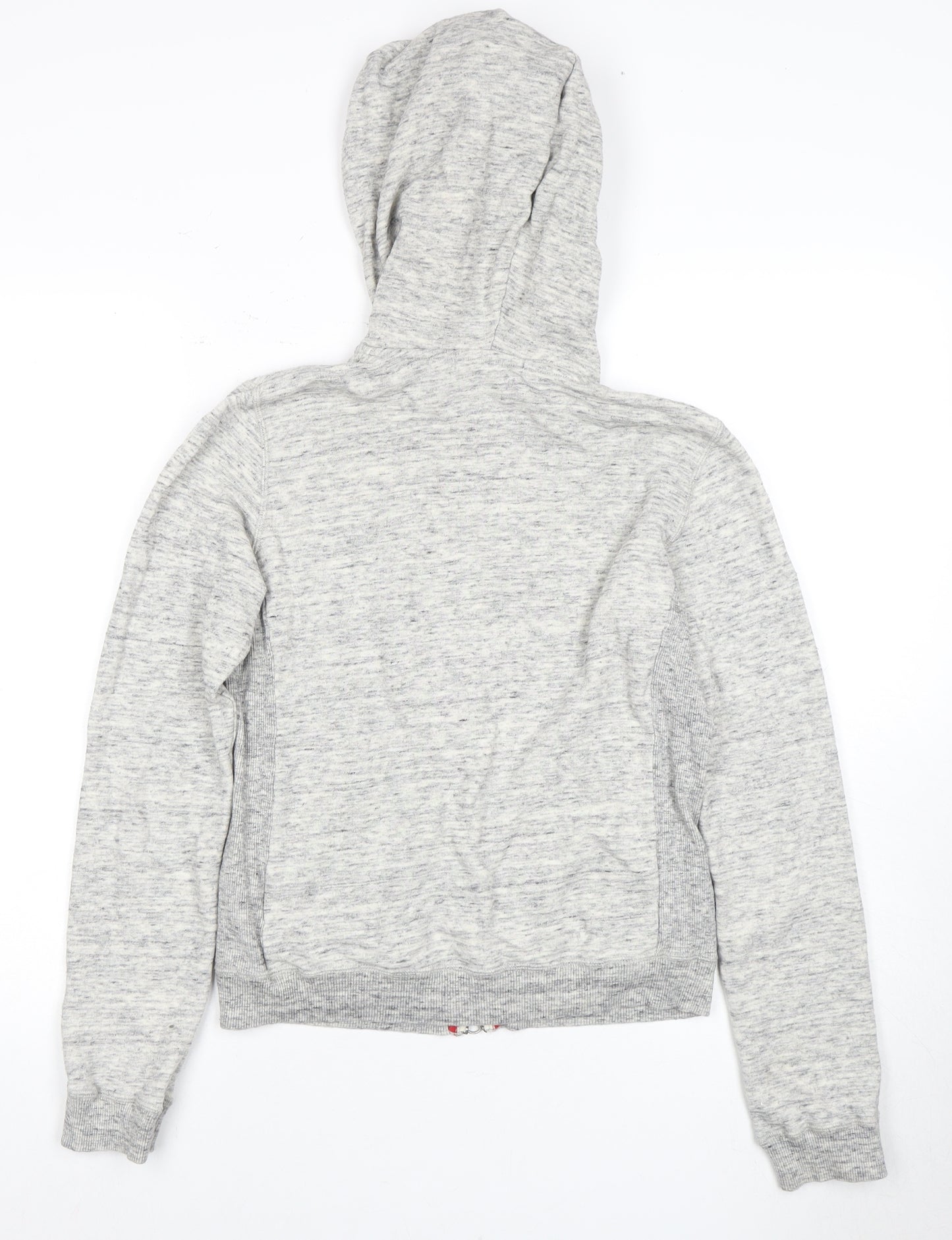Uniqlo Women's Grey Full Zip Hoodie, Size S