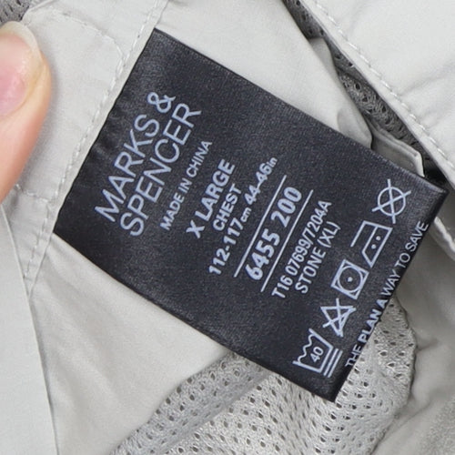 Marks and Spencer Men's Beige XL Basic Jacket