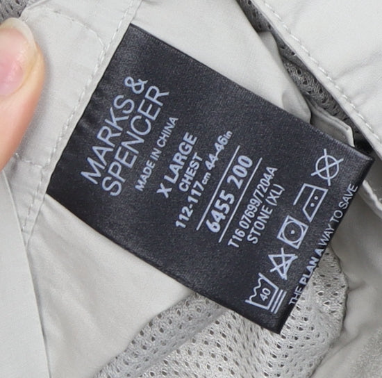 Marks and Spencer Men's Beige XL Basic Jacket