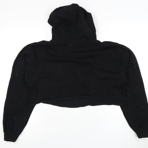 YAE Women’s Black Medium Hoodie, Relaxed Fit