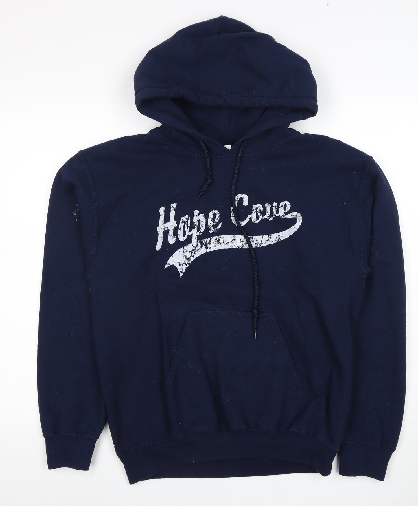 Gildan Men’s Blue Small Pullover Hoodie with Logo