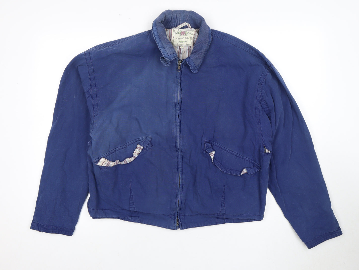 Next Women's Blue Cotton Zip Jacket M