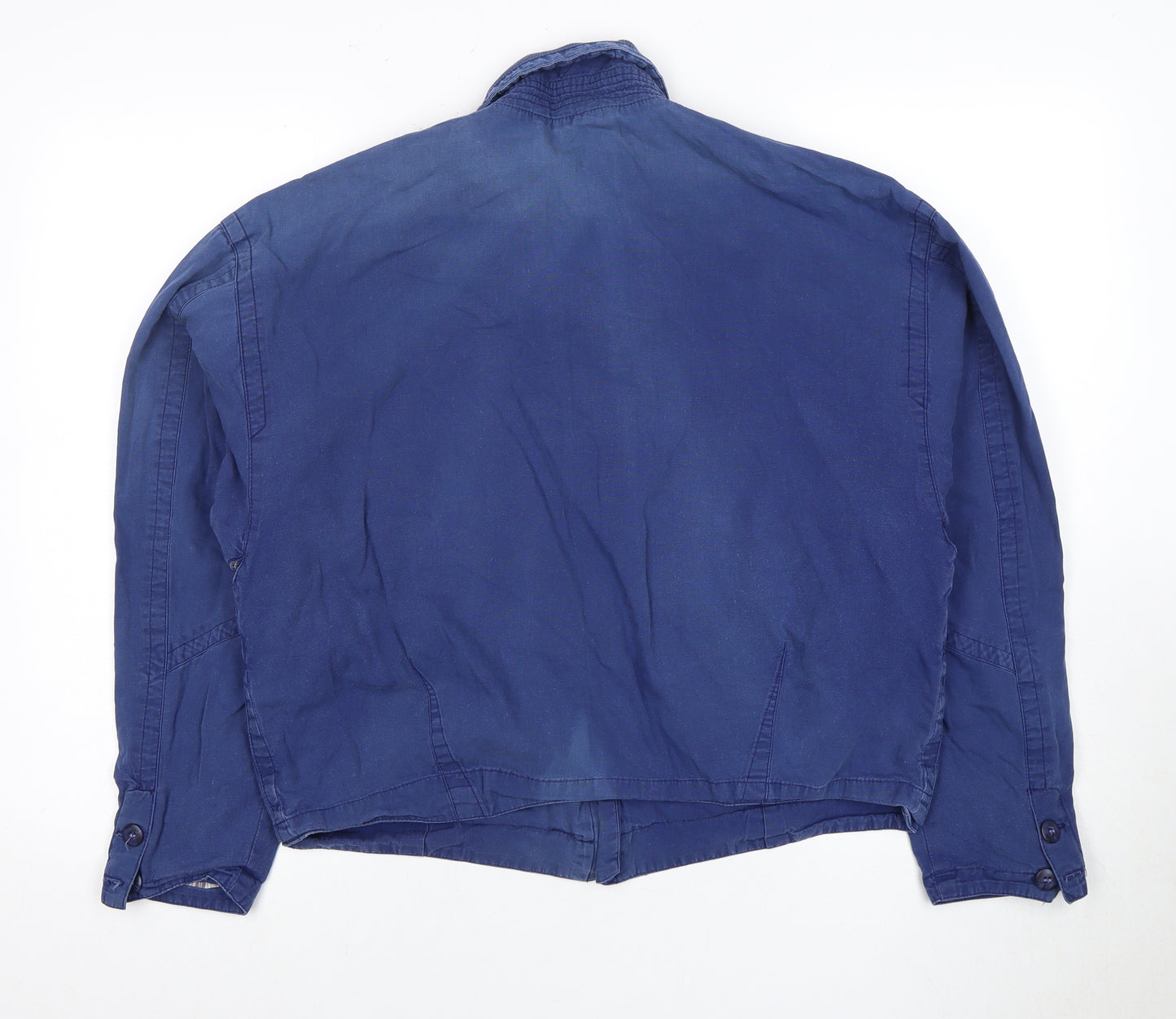 Next Women's Blue Cotton Zip Jacket M