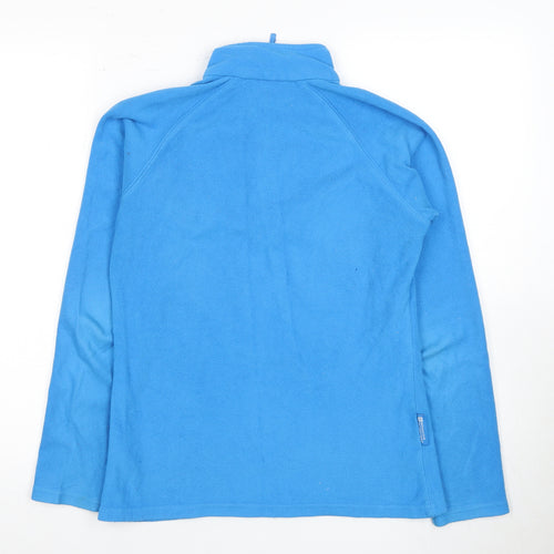 Mountain Warehouse Blue Zip Fleece, Unisex Adults Size 8