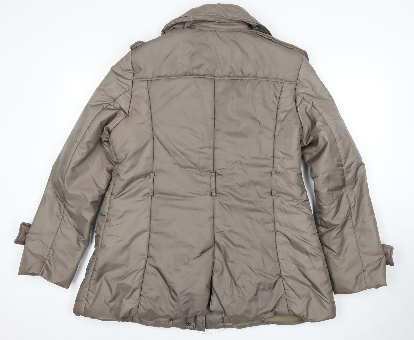 Kaliko Women's Brown Mid-Length Padded Jacket Size 16