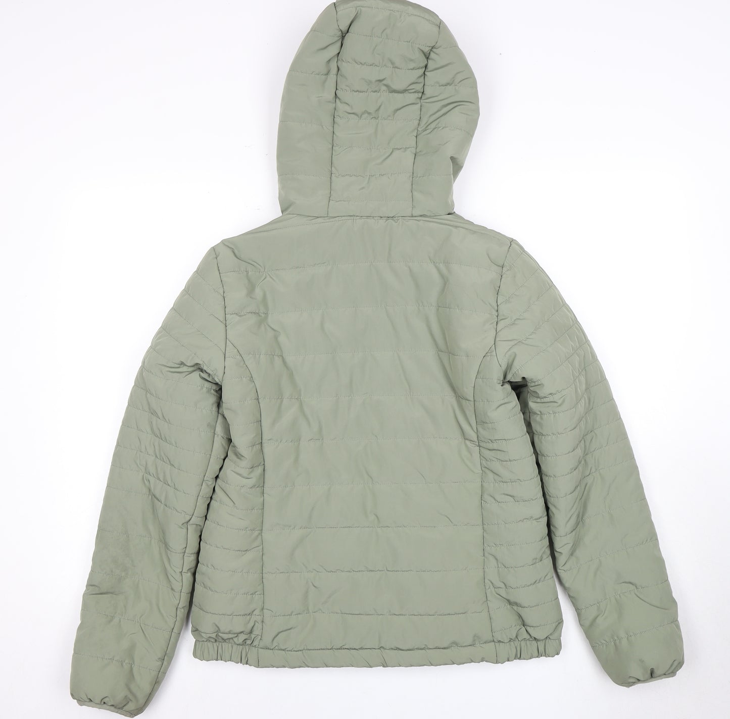 New Look Women's Green Puffer Jacket Size 10