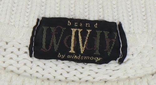 Windsmoor Women's Beige Striped Pullover Jumper