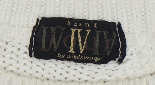 Windsmoor Women's Beige Striped Pullover Jumper