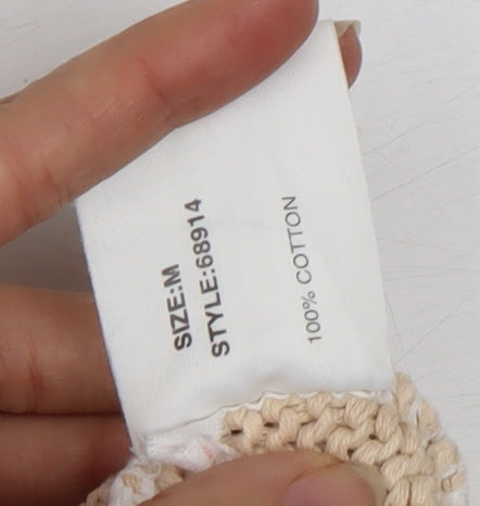 Windsmoor Women's Beige Striped Pullover Jumper