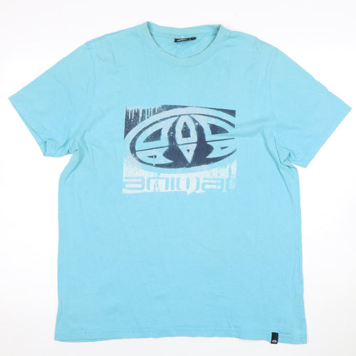 Animal Men’s Blue Graphic Print Crew Neck T-Shirt