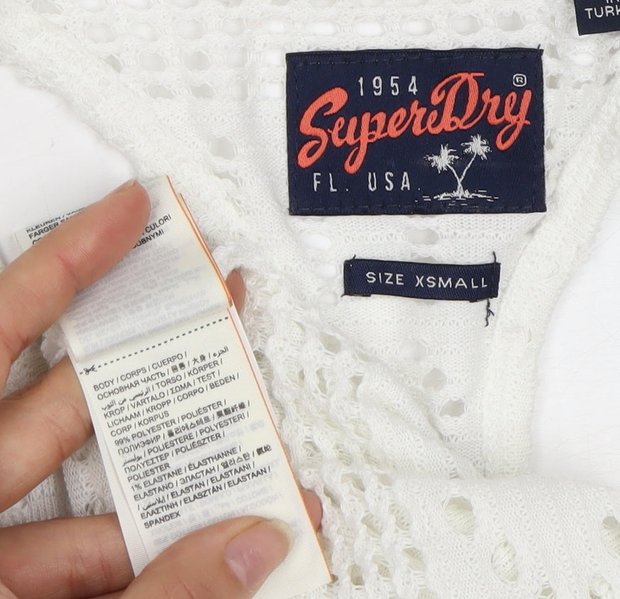SuperDry Women's White XS Camisole Tank Top