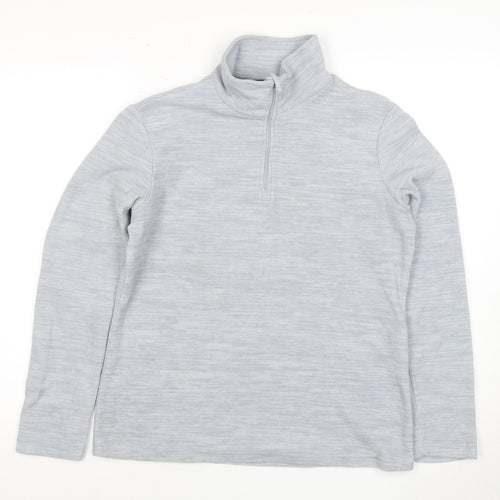 Mountain Warehouse Women's Grey Mock Neck Sweatshirt - Size 12